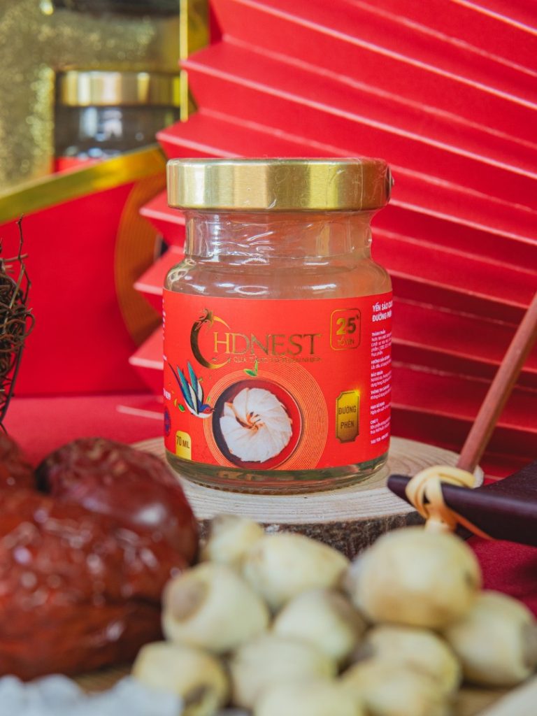 Yến HDNEST Đường Phèn 25% lọ 70ml