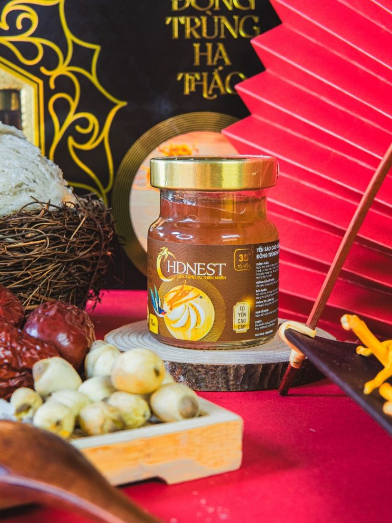 Yến HDNEST Đông Trùng 35% hộp (6x70ml)